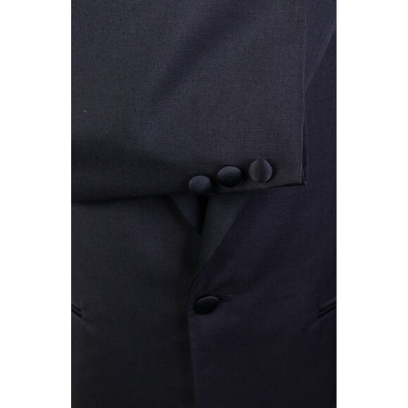 Bert Pulitzer Men's 1 Button Suit 42R Blazer Coat Wool Jacket Black Pants 32x28 - Picture 8 of 16